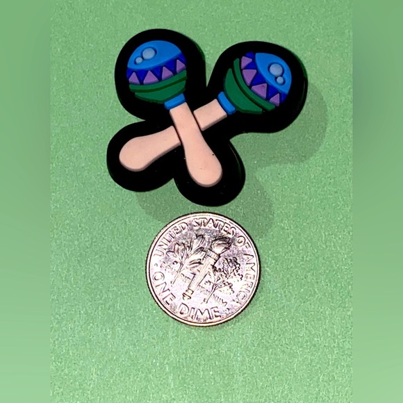 (10 for $15) Musical Instruments Maracas Crocs Shoes Charms - Picture 1 of 1